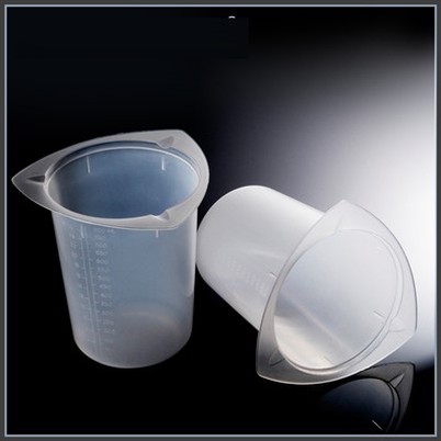 أكواب Biologix ثلاثية الزوايا تصميم ستة أحجام مختلفة الأكواب للمختبر