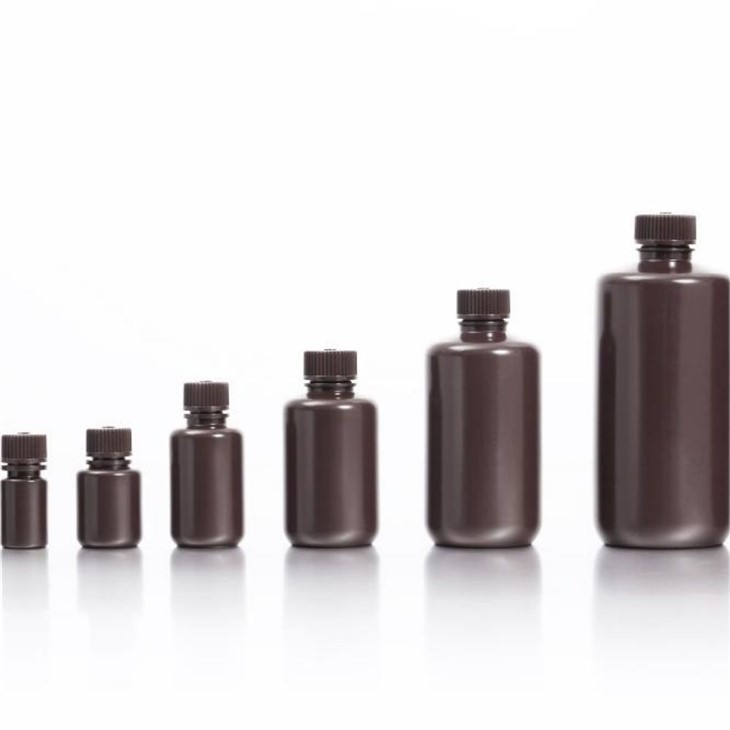HDPE Reagent Bottles-Brown Color, Sterile